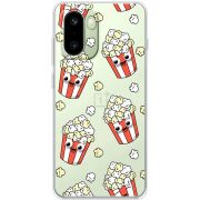 Прозорий чохол BoxFace OnePlus 15R с 3D-глазками Popcorn