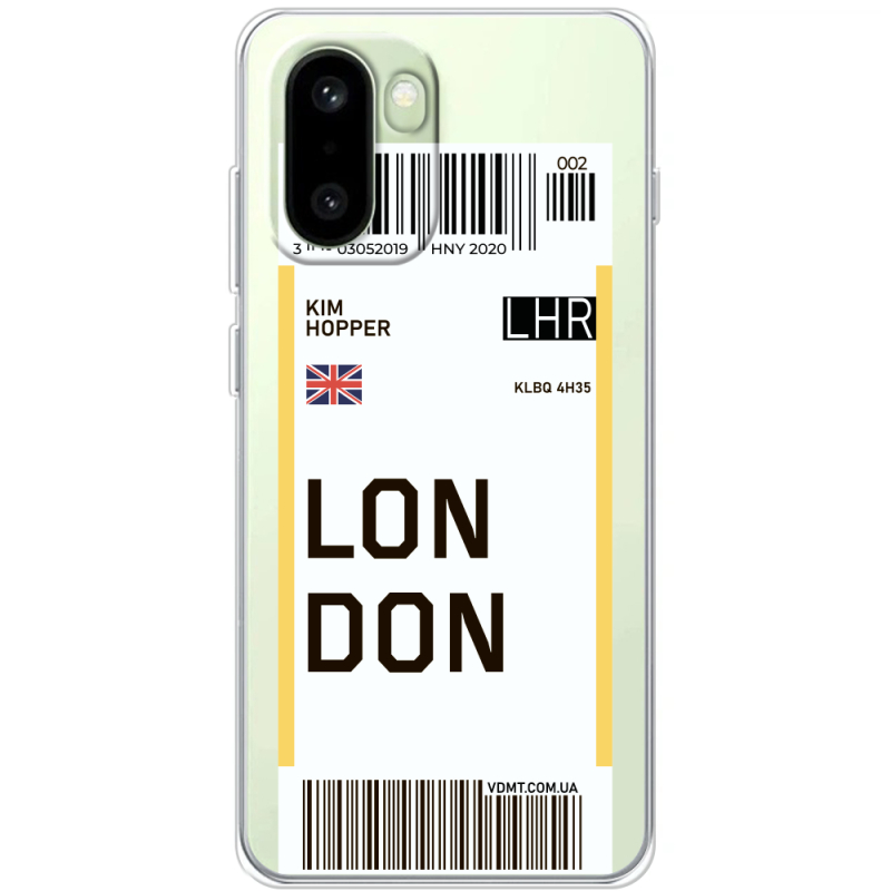 Прозорий чохол BoxFace OnePlus 15R Ticket London