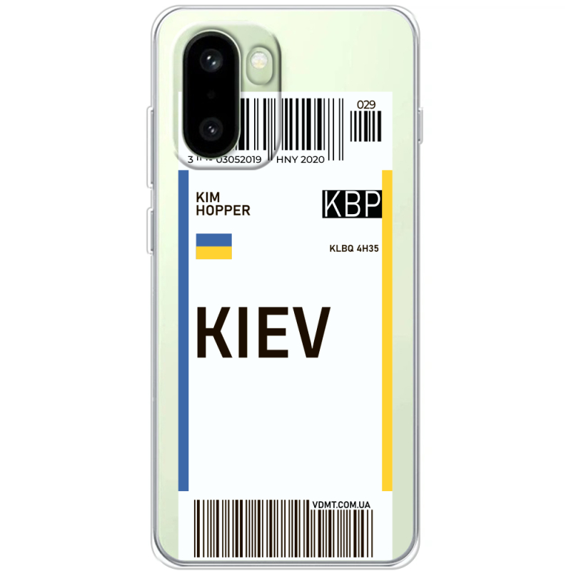 Прозорий чохол BoxFace OnePlus 15R Ticket Kiev