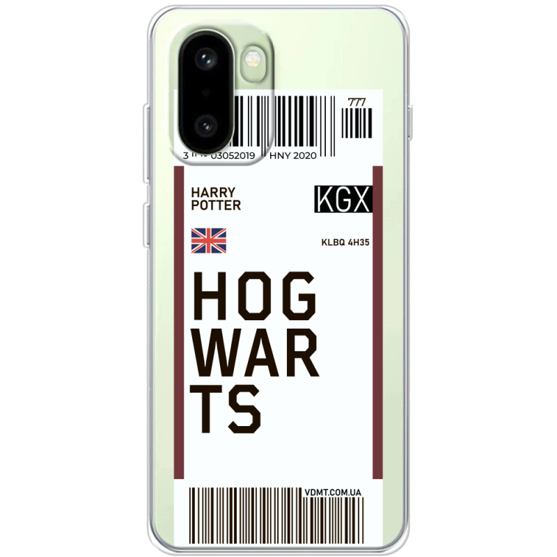 Прозорий чохол BoxFace OnePlus 15R Ticket Hogwarts