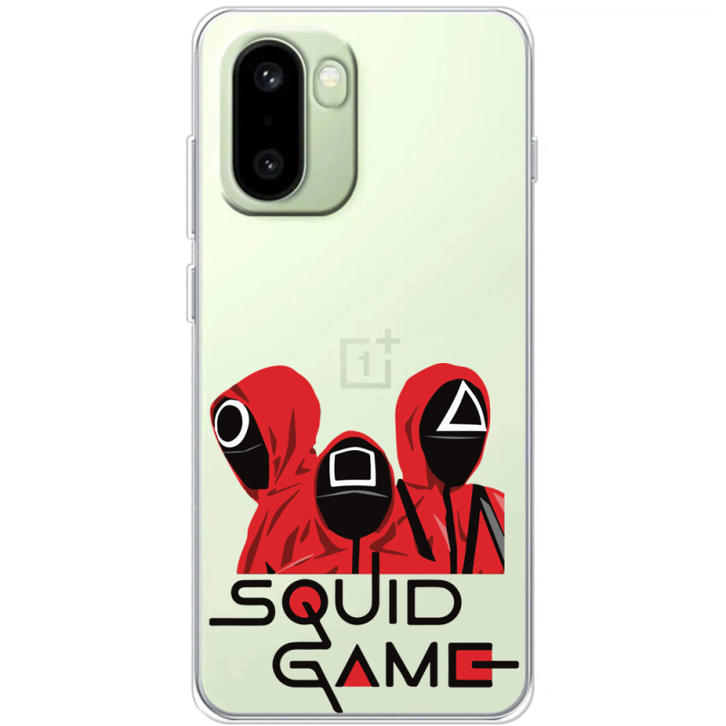 Прозорий чохол BoxFace OnePlus 15R siquid game люди в красном