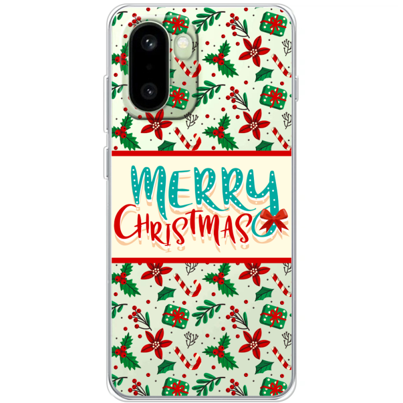Прозорий чохол BoxFace OnePlus 15R Vintage Christmas Pattern