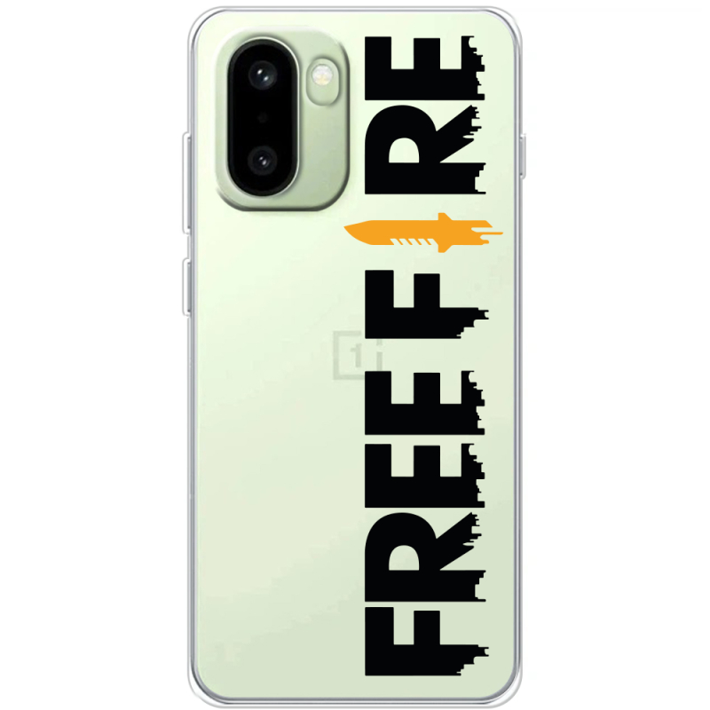 Прозорий чохол BoxFace OnePlus 15R Free Fire Black Logo