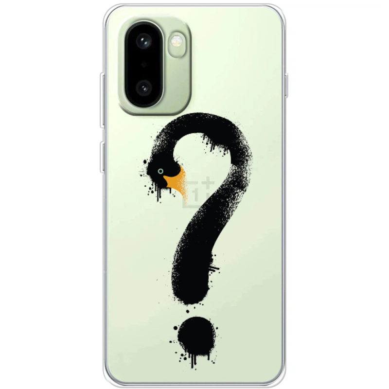 Прозорий чохол BoxFace OnePlus 15R Swan question