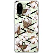 Прозорий чохол BoxFace OnePlus 15R Cotton flowers