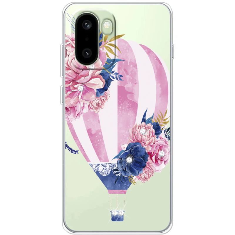 Чохол зі стразами OnePlus 15R Pink Air Baloon