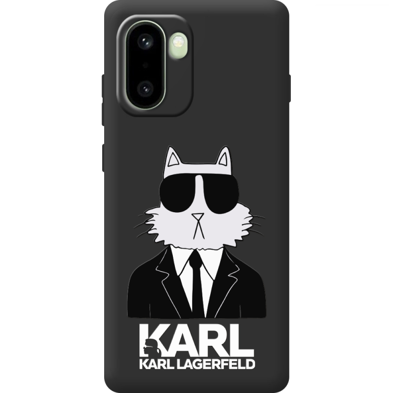 Чорний чохол BoxFace OnePlus 15R Cat in Black