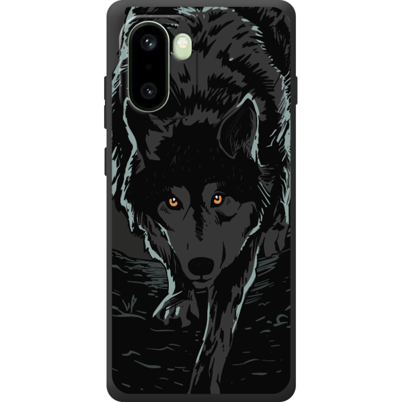 Чорний чохол BoxFace OnePlus 15R Wolf
