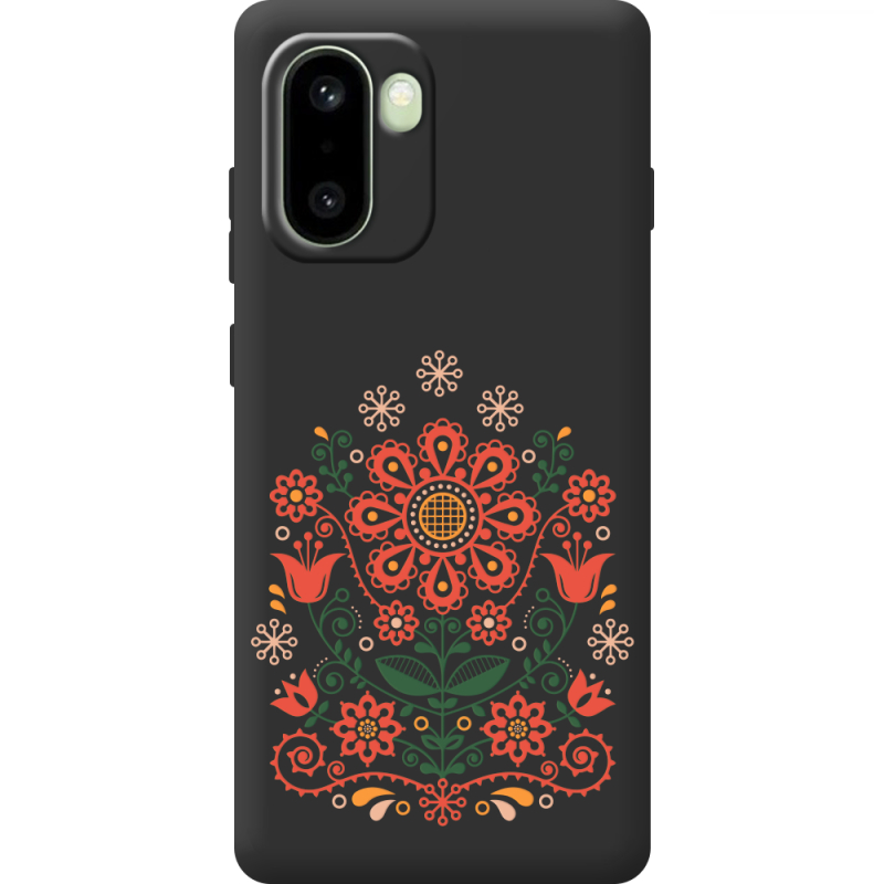 Чорний чохол BoxFace OnePlus 15R Ukrainian Ornament