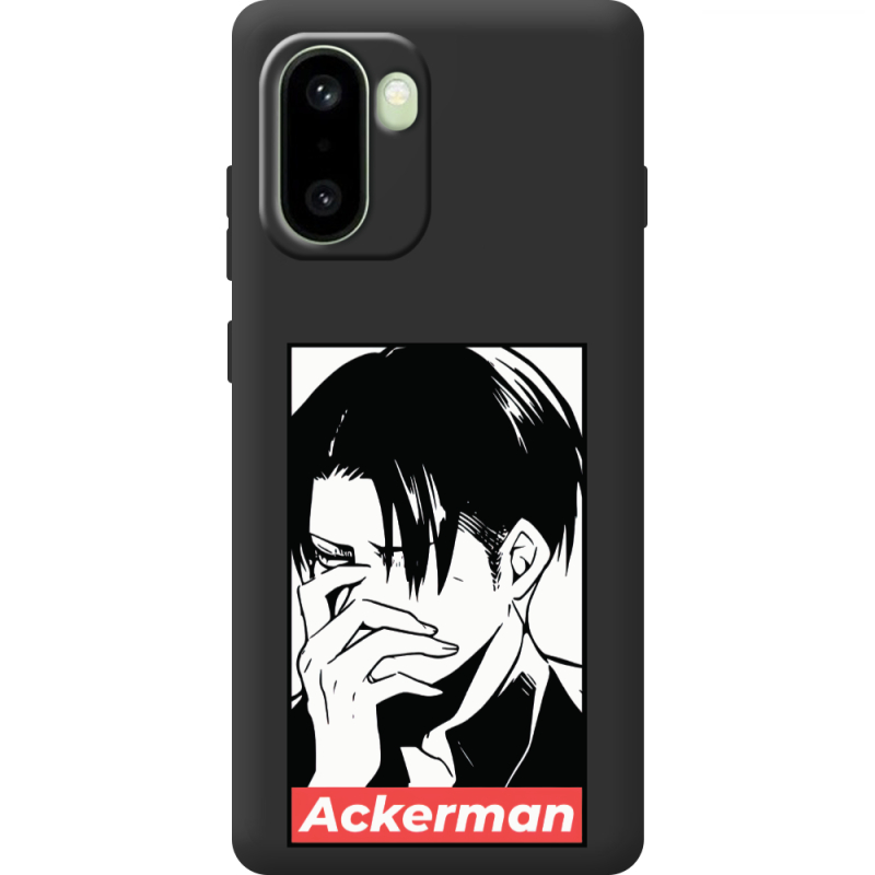 Чорний чохол BoxFace OnePlus 15R Attack On Titan - Ackerman