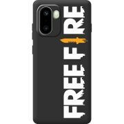 Чорний чохол BoxFace OnePlus 15R Free Fire White Logo