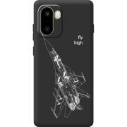 Чорний чохол BoxFace OnePlus 15R Військовий літак