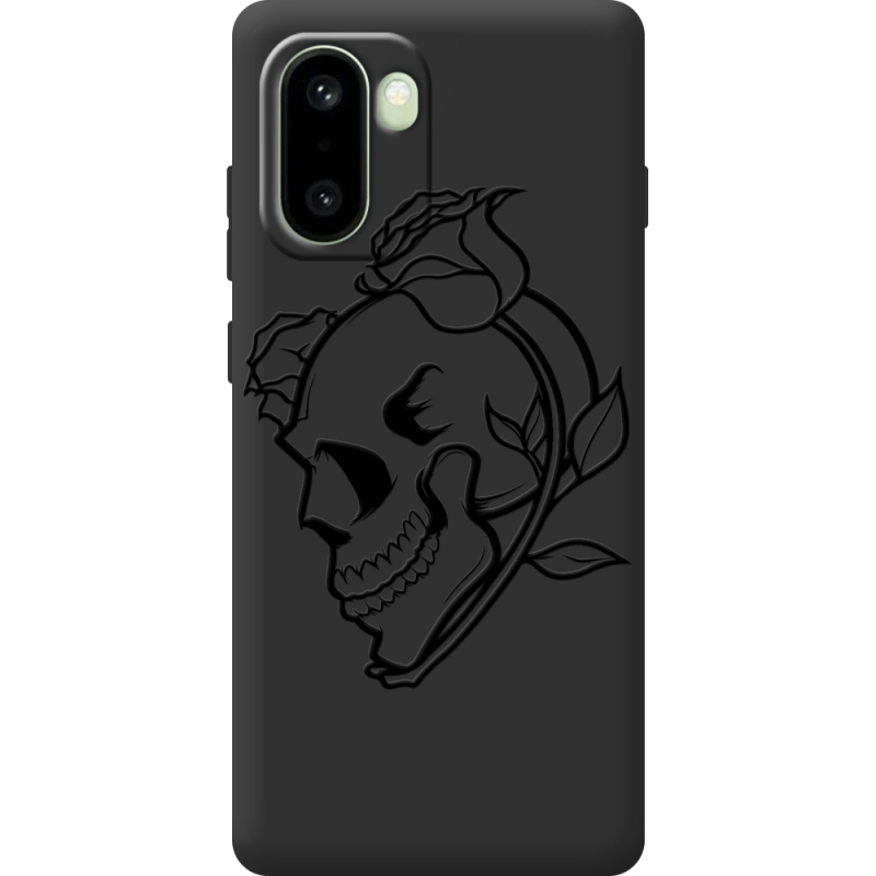 Чорний чохол BoxFace OnePlus 15R Skull and Roses