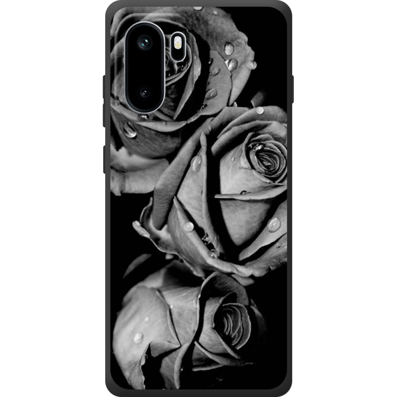 Чохол BoxFace OnePlus Ace 6 Black and White Roses