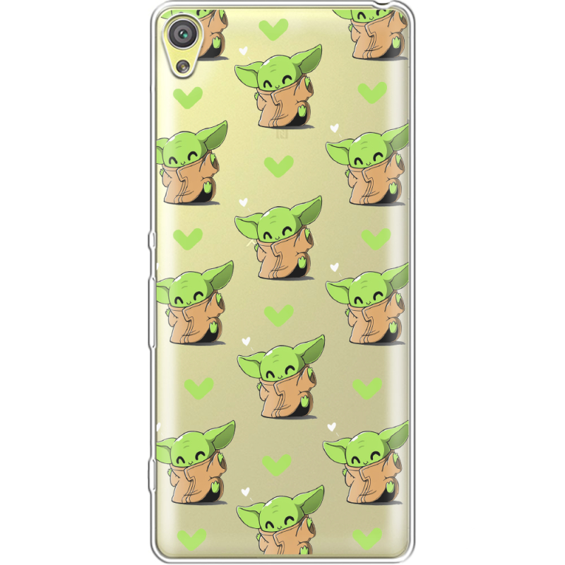 Прозрачный чехол Uprint Sony Xperia XA F3112 Pattern Baby Yoda