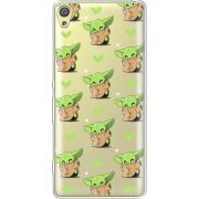 Прозрачный чехол Uprint Sony Xperia XA F3112 Pattern Baby Yoda