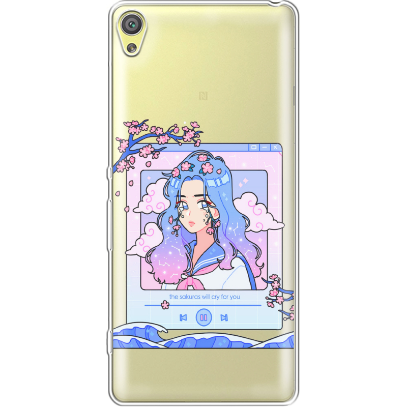 Прозрачный чехол Uprint Sony Xperia XA F3112 The Sakuras Will Cry For You