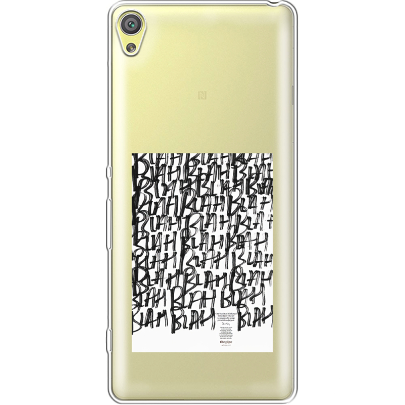 Прозрачный чехол Uprint Sony Xperia XA F3112 Blah Blah
