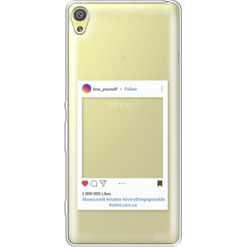 Прозрачный чехол Uprint Sony Xperia XA F3112 Insta