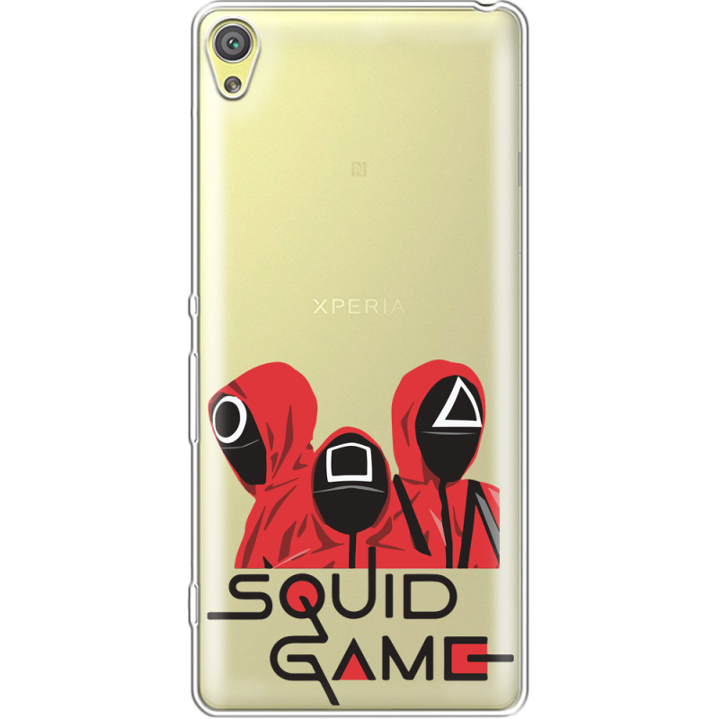 Прозрачный чехол Uprint Sony Xperia XA F3112 siquid game люди в красном