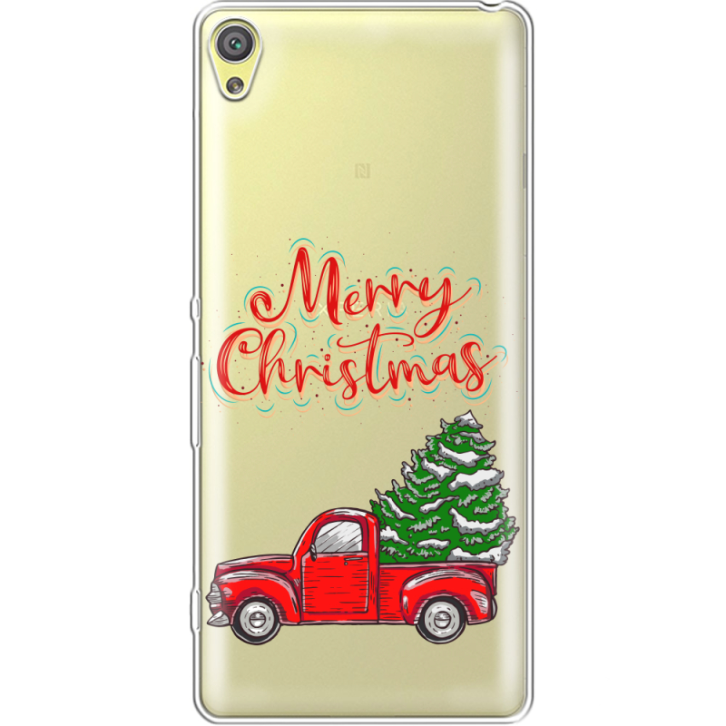 Прозрачный чехол Uprint Sony Xperia XA F3112 Holiday Car