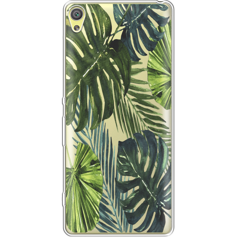 Прозрачный чехол Uprint Sony Xperia XA F3112 Palm Tree