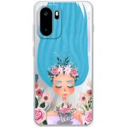 Прозорий чохол BoxFace OnePlus Ace 6 Blue Hair