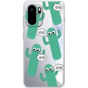 Прозорий чохол BoxFace OnePlus Ace 6 с 3D-глазками HIYA