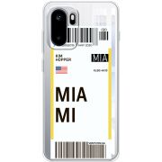 Прозорий чохол BoxFace OnePlus Ace 6 Ticket Miami