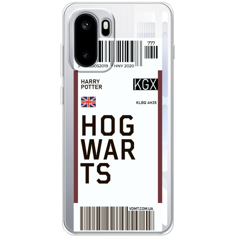 Прозорий чохол BoxFace OnePlus Ace 6 Ticket Hogwarts