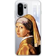 Прозорий чохол BoxFace OnePlus Ace 6 Девушка с жемчужной серёжкой