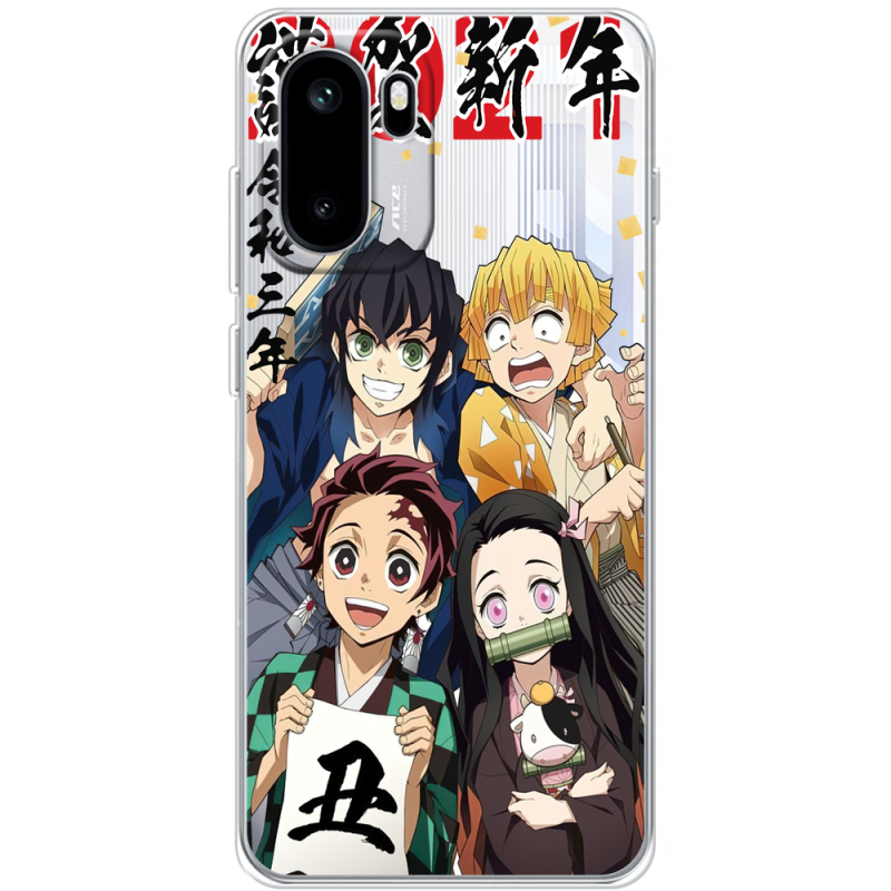 Прозорий чохол BoxFace OnePlus Ace 6 Незуко та друзі