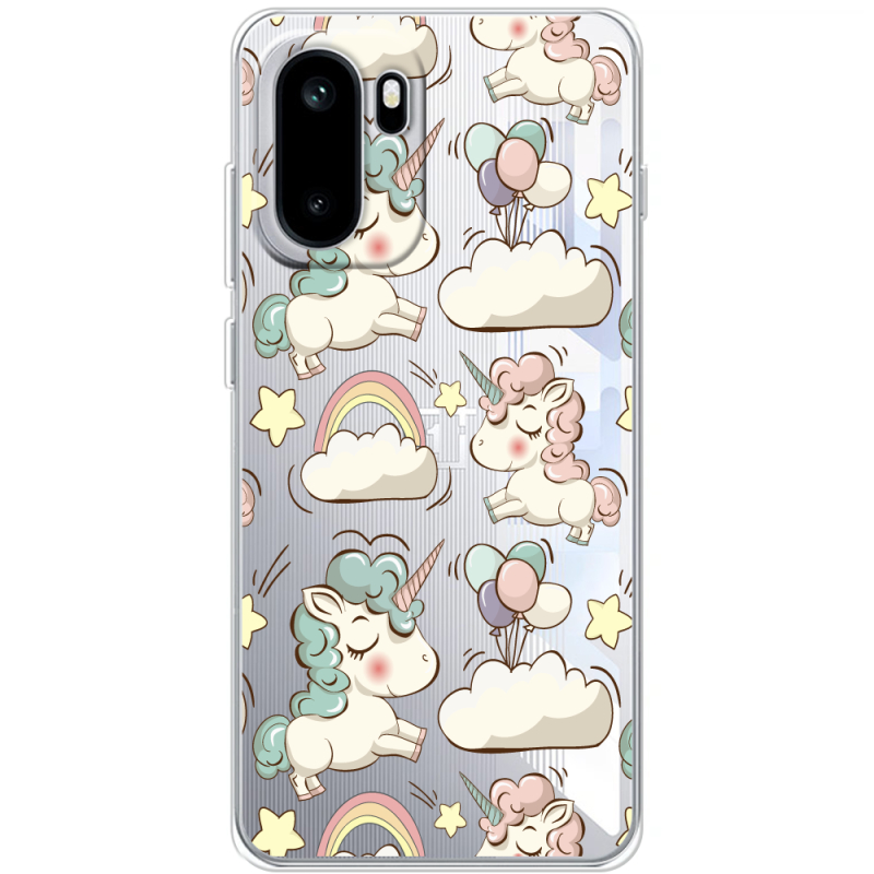 Прозорий чохол BoxFace OnePlus Ace 6 Unicorns