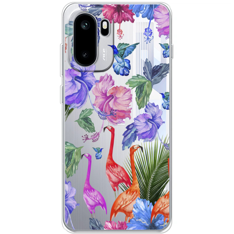 Прозорий чохол BoxFace OnePlus Ace 6 Flamingo