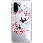 Чохол зі стразами OnePlus Ace 6 Swallows and Bloom