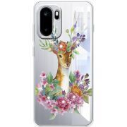 Чохол зі стразами OnePlus Ace 6 Deer with flowers