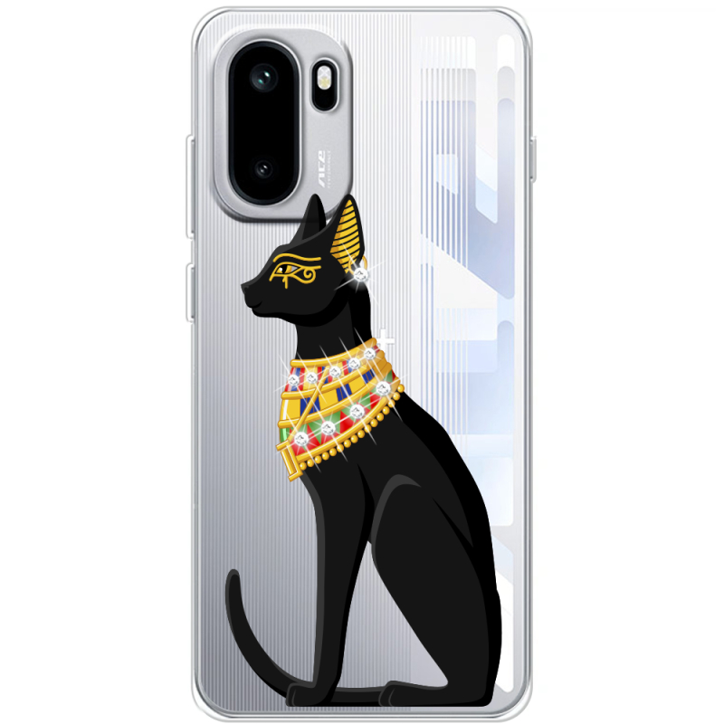 Чохол зі стразами OnePlus Ace 6 Egipet Cat