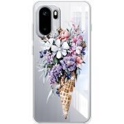Чохол зі стразами OnePlus Ace 6 Ice Cream Flowers