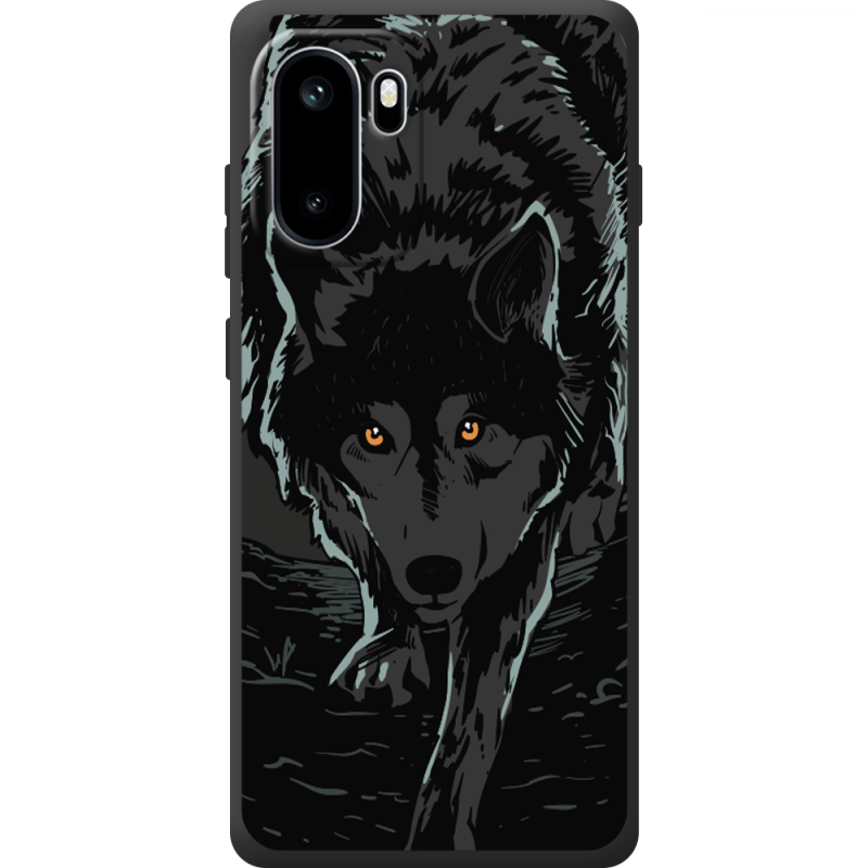 Чорний чохол BoxFace OnePlus Ace 6 Wolf