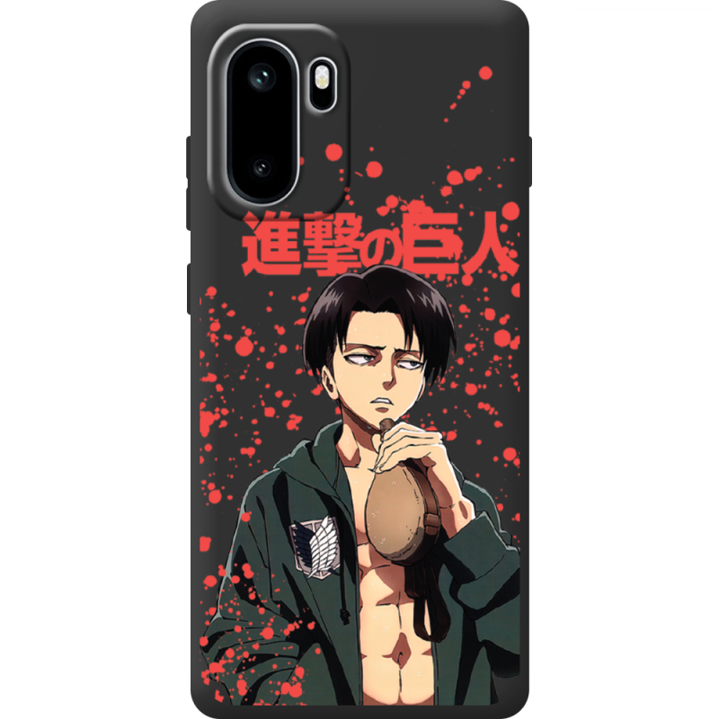 Чорний чохол BoxFace OnePlus Ace 6 Атака Титанов Леви