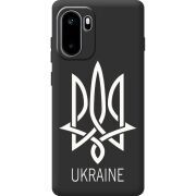Чорний чохол BoxFace OnePlus Ace 6 Тризуб монограмма ukraine