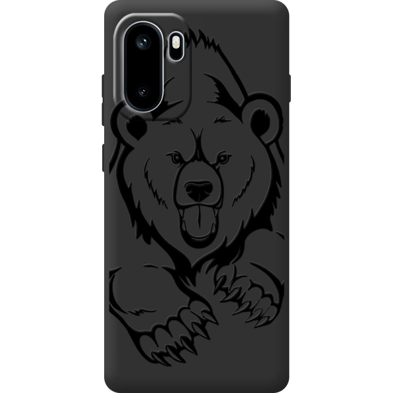 Чорний чохол BoxFace OnePlus Ace 6 Grizzly Bear