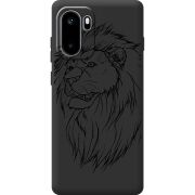 Чорний чохол BoxFace OnePlus Ace 6 Lion