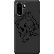 Чорний чохол BoxFace OnePlus Ace 6 Skull and Roses