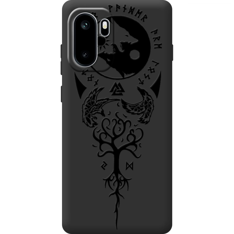 Чорний чохол BoxFace OnePlus Ace 6 Hugin and Munin