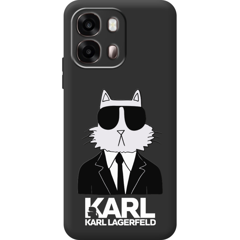 Чорний чохол BoxFace OPPO A6s 4G Cat in Black