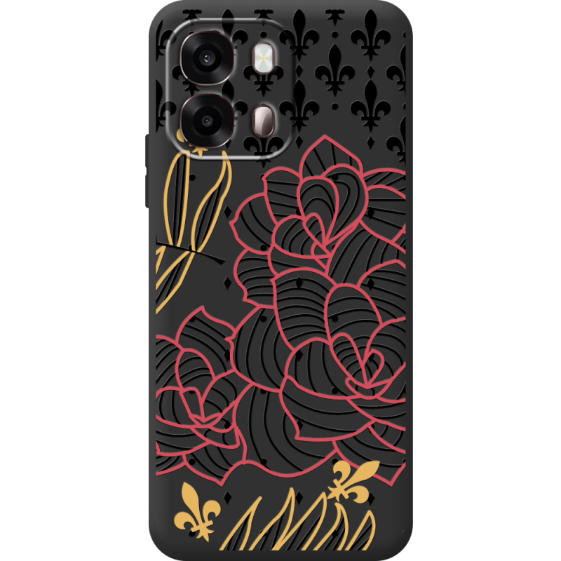 Чорний чохол BoxFace OPPO A6s 4G FranceFlowers