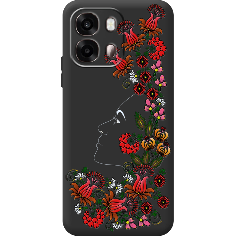 Чорний чохол BoxFace OPPO A6s 4G 3D Ukrainian Muse