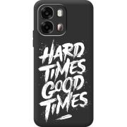 Чорний чохол BoxFace OPPO A6s 4G Hard Times Good Times