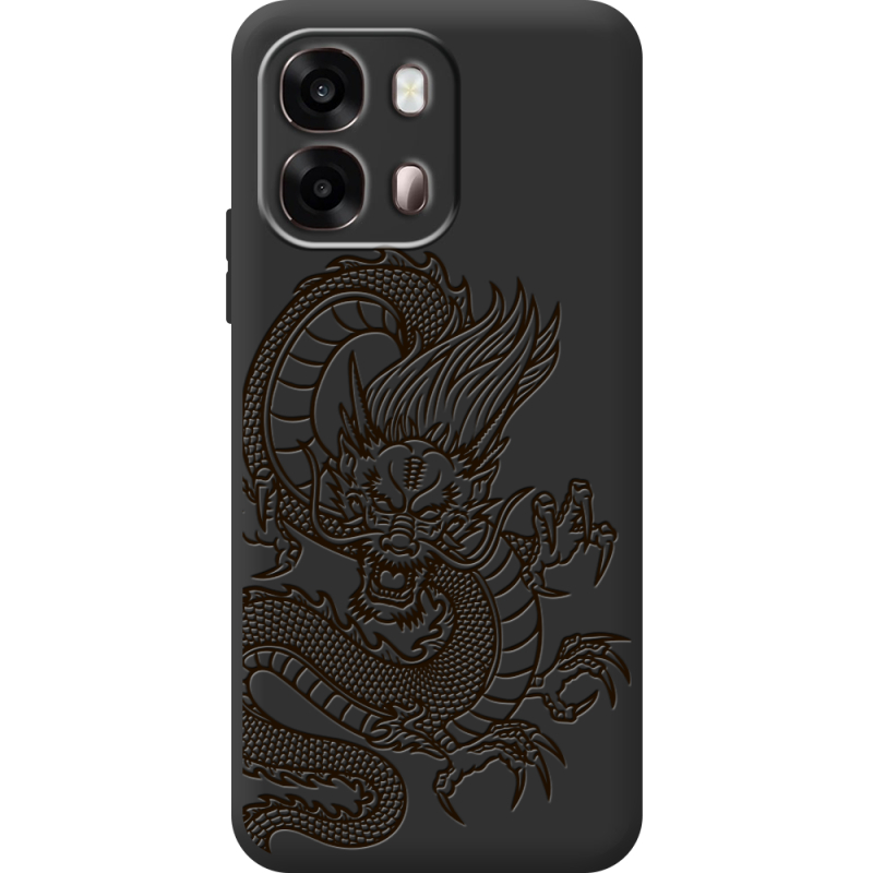 Чорний чохол BoxFace OPPO A6s 4G Chinese Dragon